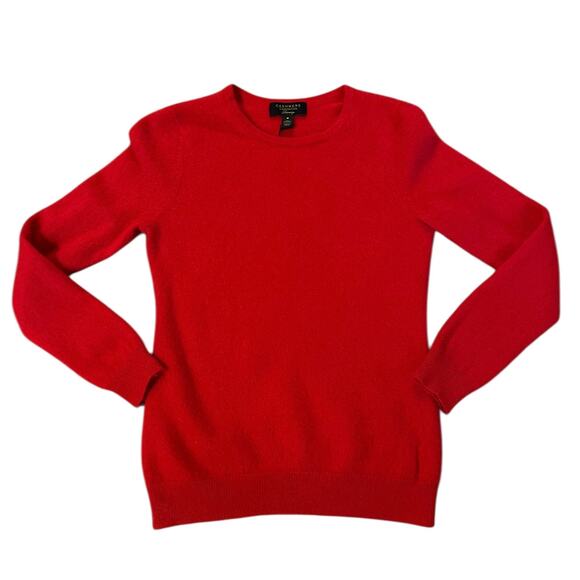 Charter Club Luxury 100% Cashmere Red Sweater Tagged M, Fits XS Holiday Xmas - Picture 2 of 8